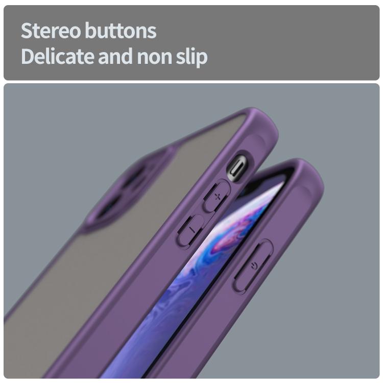 For iPhone 11 Fan Dun Series TPU Hybrid PC Frosted Phone Case