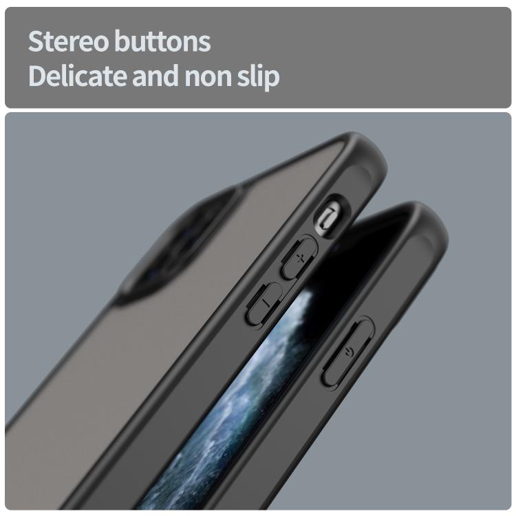 For iPhone 11 Pro Max Fan Dun Series TPU Hybrid PC Frosted Phone Case