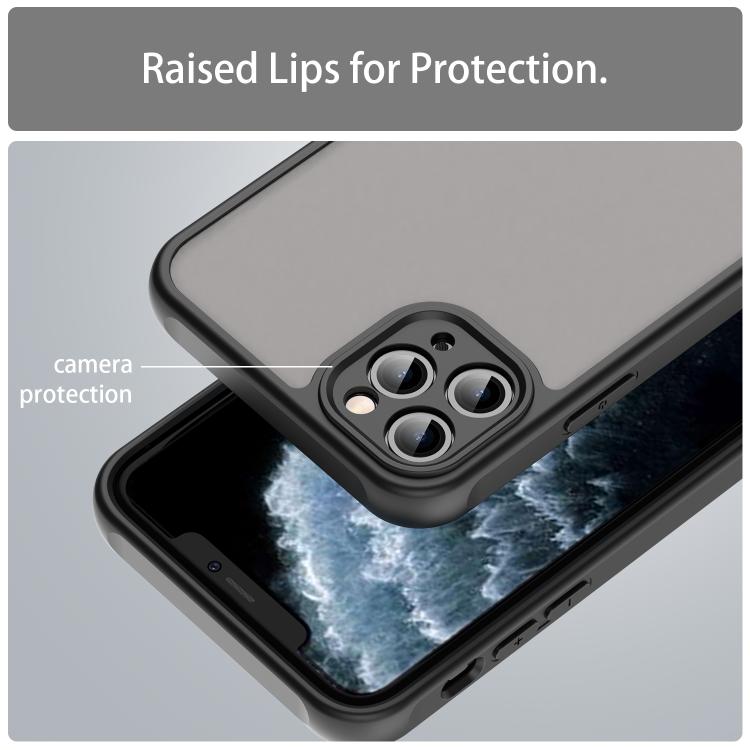 For iPhone 11 Pro Max Fan Dun Series TPU Hybrid PC Frosted Phone Case