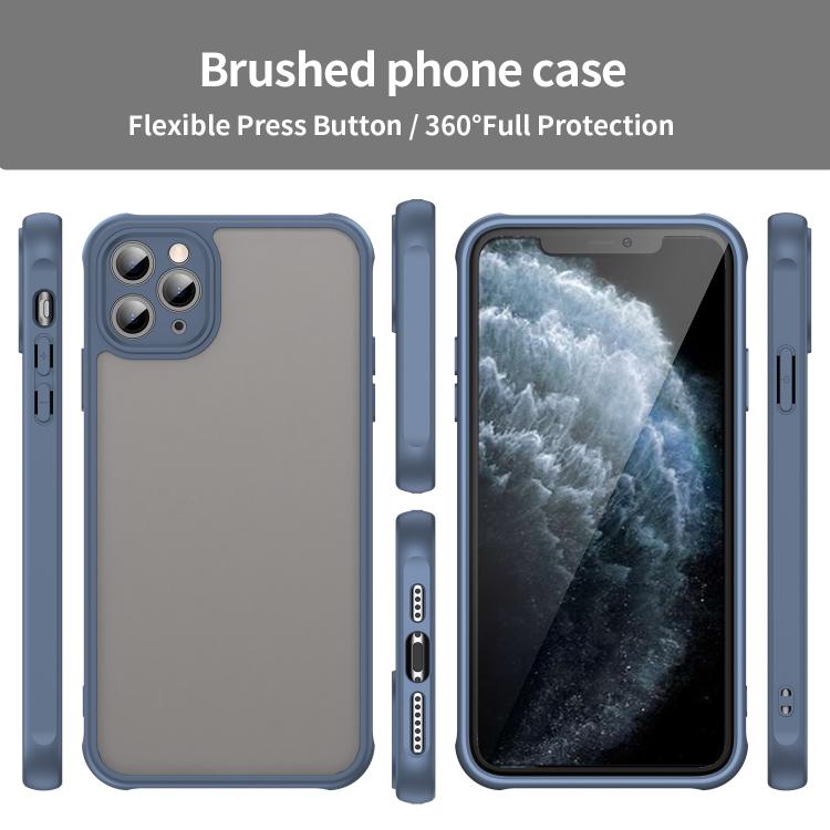 For iPhone 11 Pro Max Fan Dun Series TPU Hybrid PC Frosted Phone Case