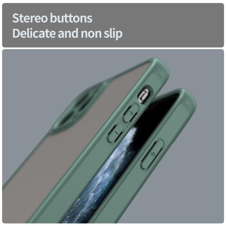 For iPhone 11 Pro Max Fan Dun Series TPU Hybrid PC Frosted Phone Case