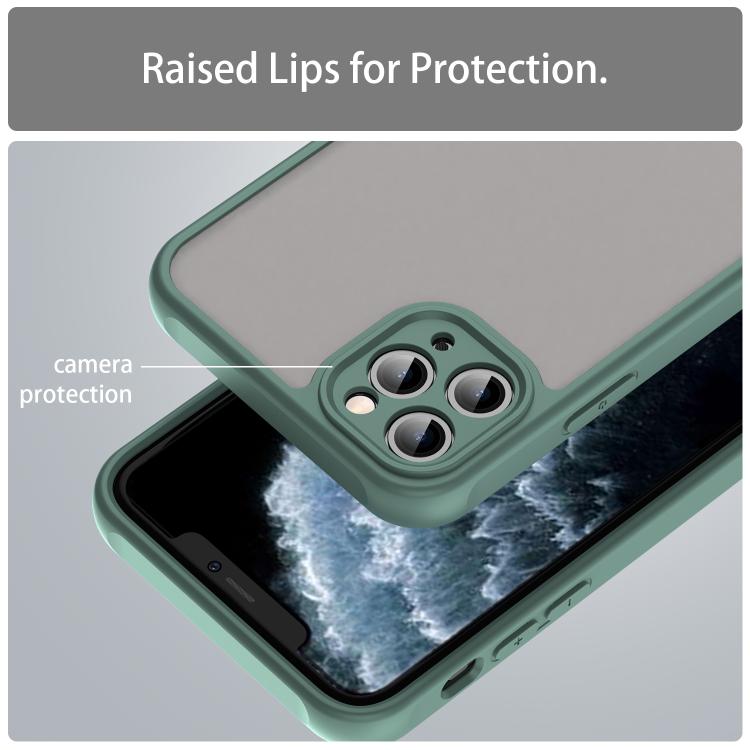 For iPhone 11 Pro Max Fan Dun Series TPU Hybrid PC Frosted Phone Case