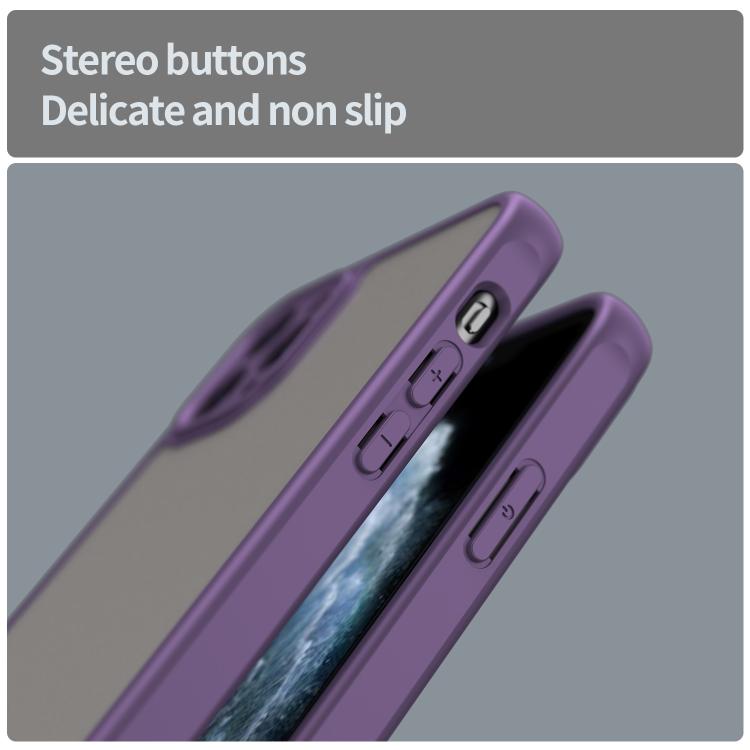 For iPhone 11 Pro Max Fan Dun Series TPU Hybrid PC Frosted Phone Case