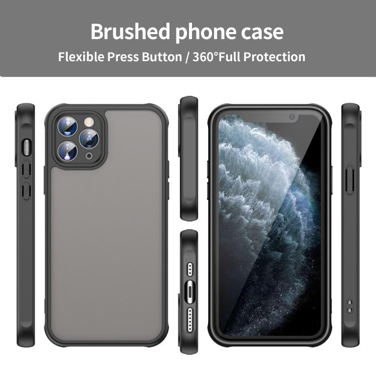 For iPhone 11 Pro Fan Dun Series TPU Hybrid PC Frosted Phone Case