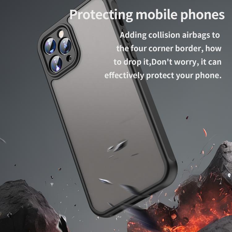 For iPhone 11 Pro Fan Dun Series TPU Hybrid PC Frosted Phone Case