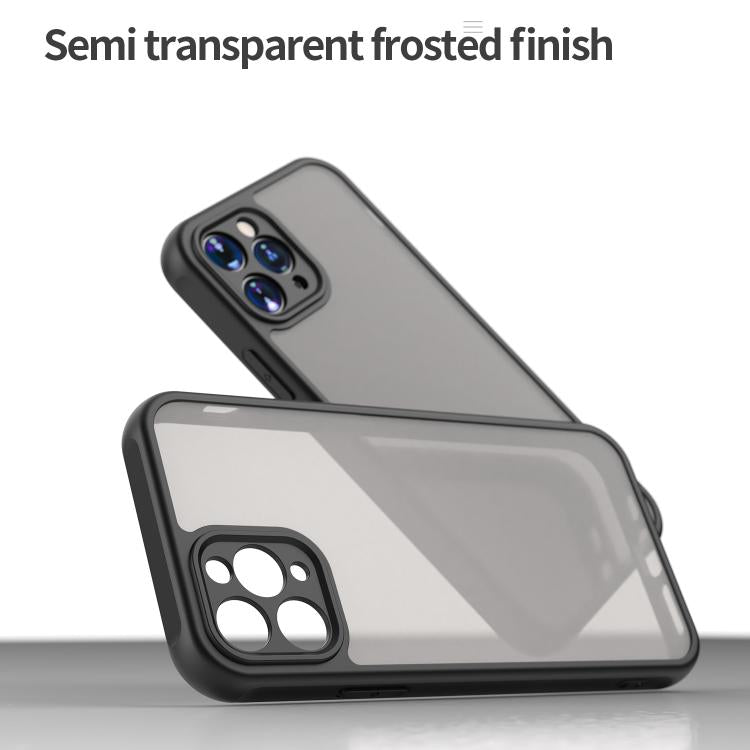 For iPhone 11 Pro Fan Dun Series TPU Hybrid PC Frosted Phone Case