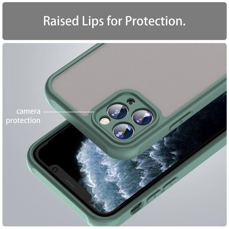 For iPhone 11 Pro Fan Dun Series TPU Hybrid PC Frosted Phone Case