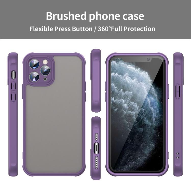 For iPhone 11 Pro Fan Dun Series TPU Hybrid PC Frosted Phone Case