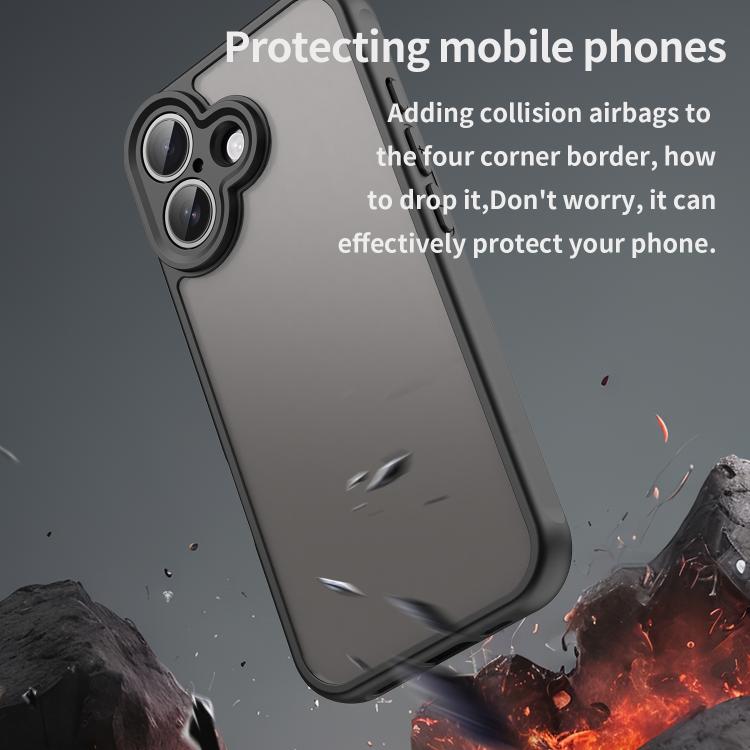 For iPhone 17 Fan Dun Series TPU Hybrid PC Frosted Phone Case