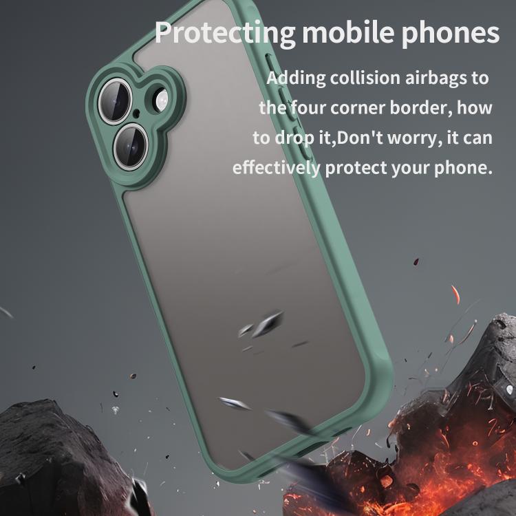 For iPhone 17 Fan Dun Series TPU Hybrid PC Frosted Phone Case