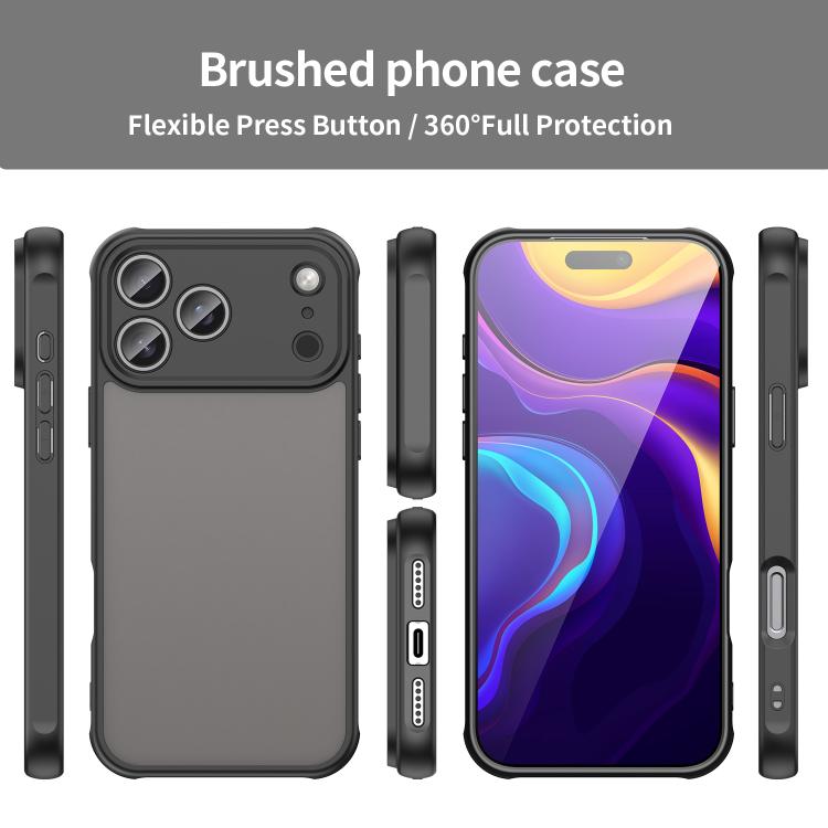 For iPhone 17 Pro Max Fan Dun Series TPU Hybrid PC Frosted Phone Case