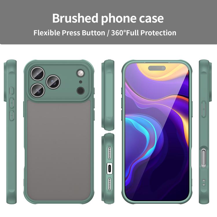 For iPhone 17 Pro Max Fan Dun Series TPU Hybrid PC Frosted Phone Case