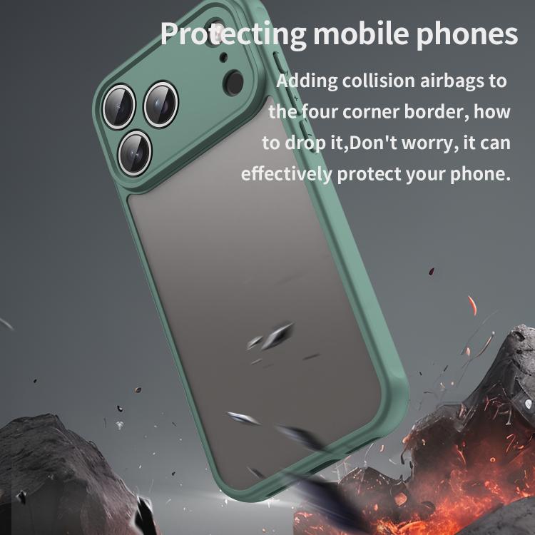 For iPhone 17 Pro Max Fan Dun Series TPU Hybrid PC Frosted Phone Case
