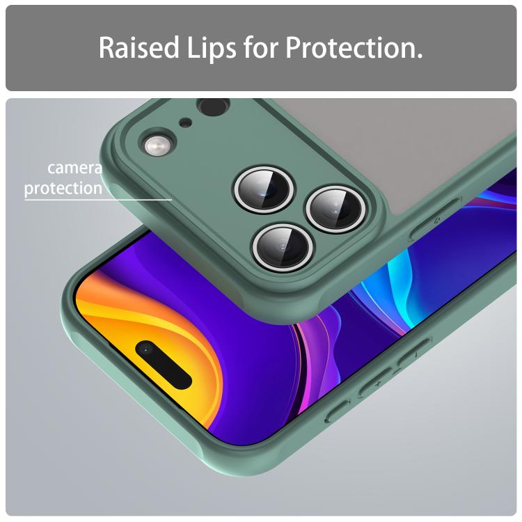 For iPhone 17 Pro Max Fan Dun Series TPU Hybrid PC Frosted Phone Case