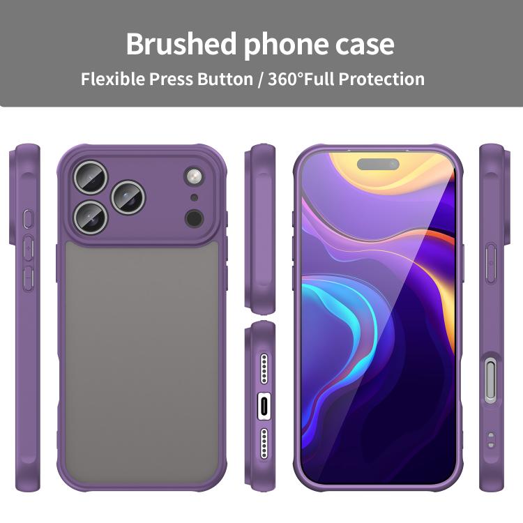 For iPhone 17 Pro Max Fan Dun Series TPU Hybrid PC Frosted Phone Case