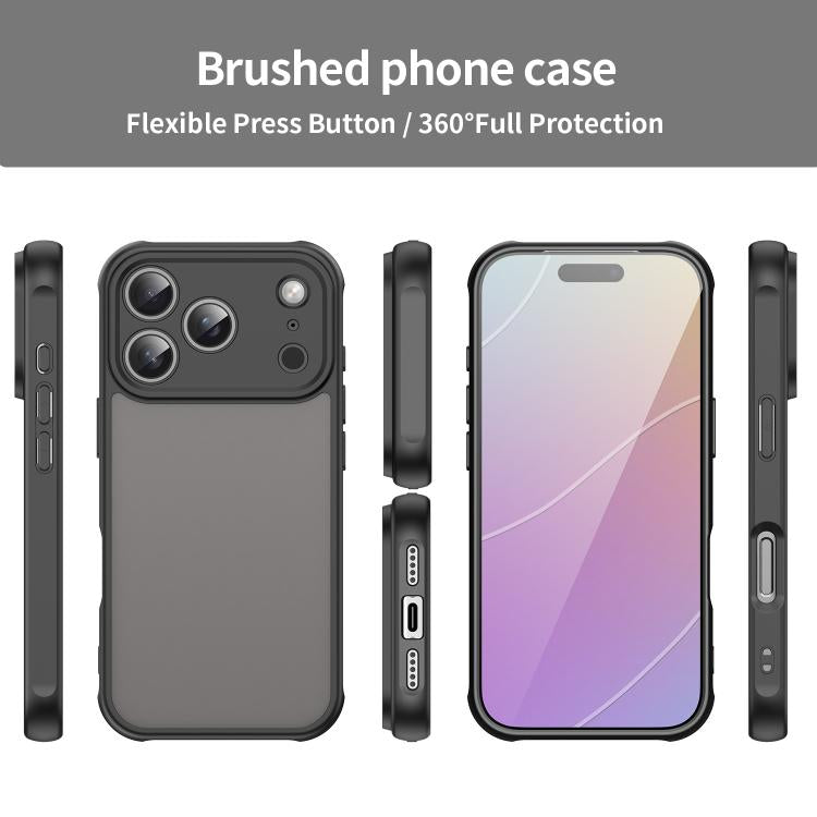 For iPhone 17 Pro Fan Dun Series TPU Hybrid PC Frosted Phone Case