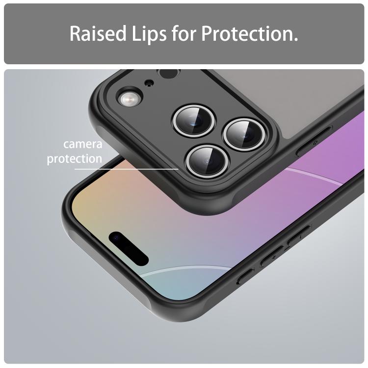 For iPhone 17 Pro Fan Dun Series TPU Hybrid PC Frosted Phone Case