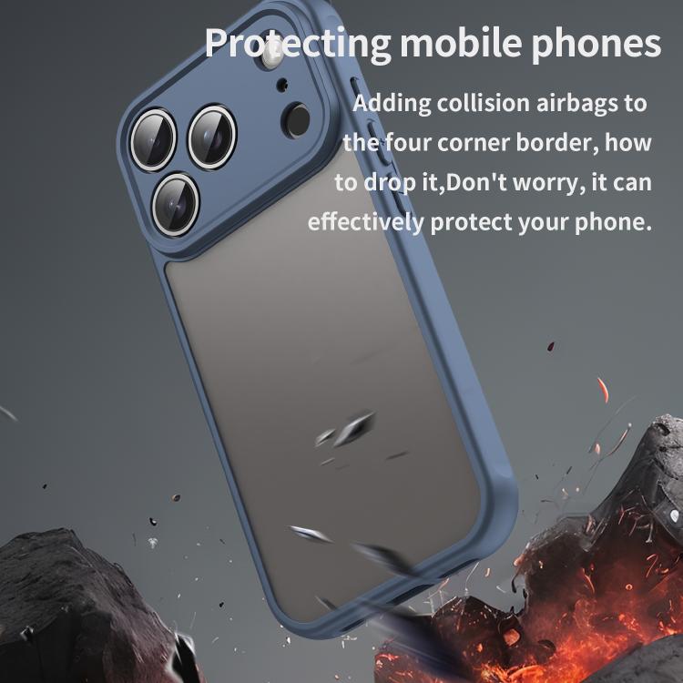 For iPhone 17 Pro Fan Dun Series TPU Hybrid PC Frosted Phone Case