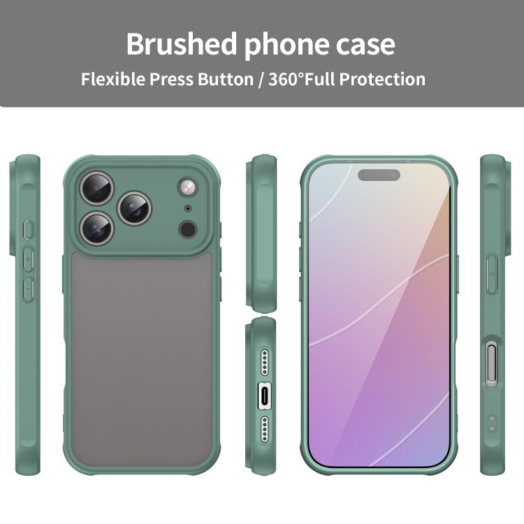 For iPhone 17 Pro Fan Dun Series TPU Hybrid PC Frosted Phone Case