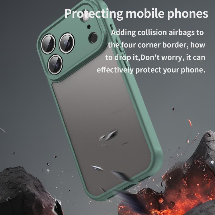 For iPhone 17 Pro Fan Dun Series TPU Hybrid PC Frosted Phone Case