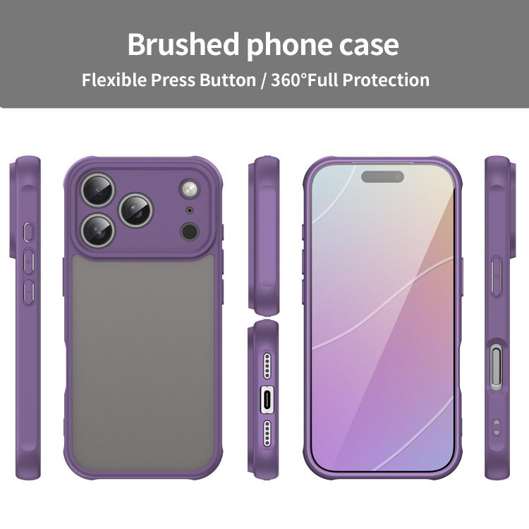 For iPhone 17 Pro Fan Dun Series TPU Hybrid PC Frosted Phone Case