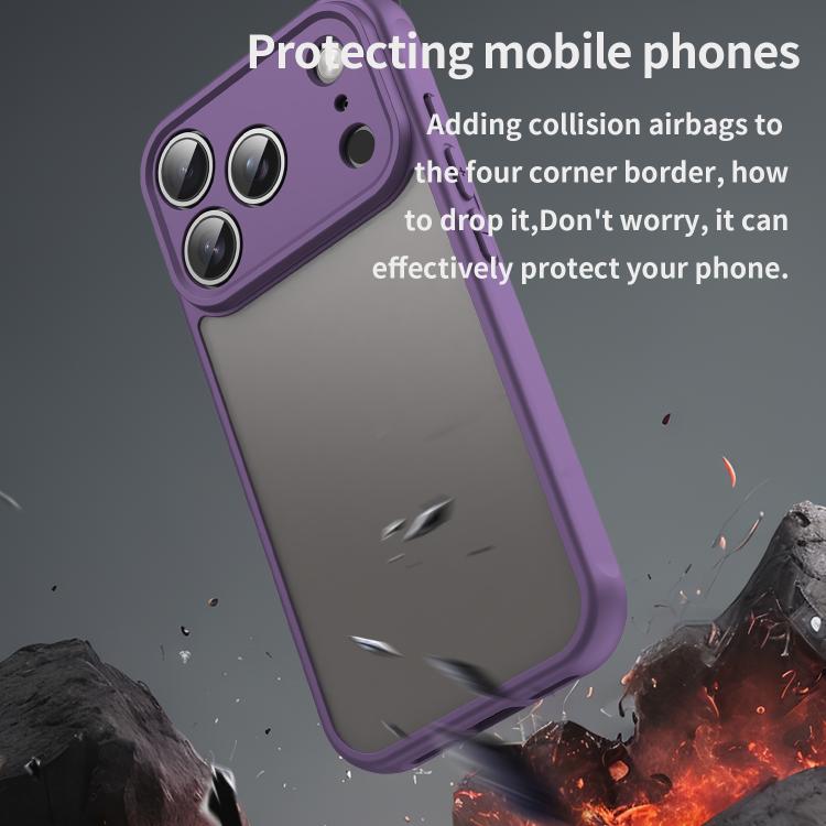 For iPhone 17 Pro Fan Dun Series TPU Hybrid PC Frosted Phone Case