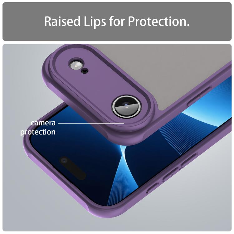 For iPhone Air Fan Dun Series TPU Hybrid PC Frosted Phone Case