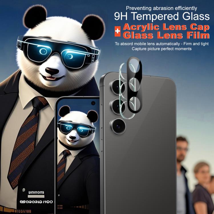 For Samsung Galaxy S25 FE 5G imak High Definition Integrated Glass Lens Film Black Version