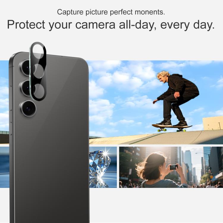 For Samsung Galaxy S25 FE 5G imak High Definition Integrated Glass Lens Film Black Version