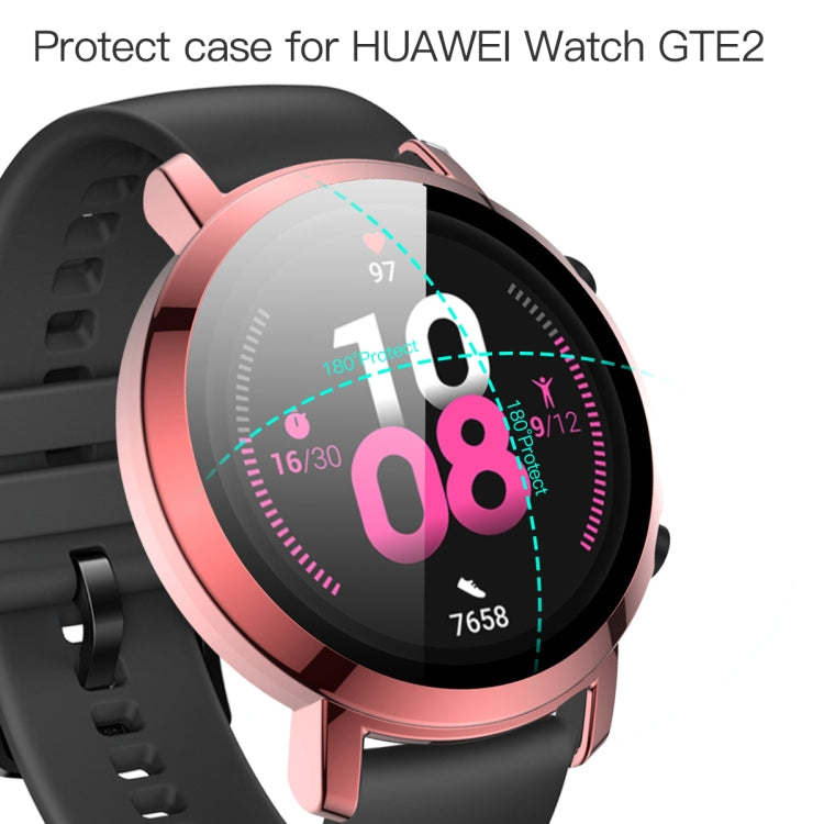 For Huawei Watch GT2 42mm 2 in 1  Tempered Glass Screen Protector + Fully Plating PC Case