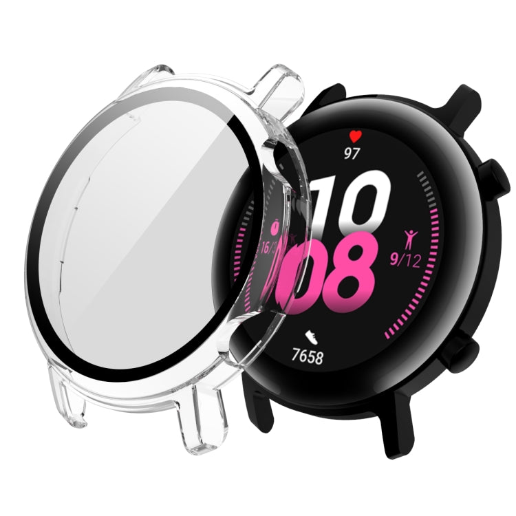 For Huawei Watch GT2 42mm 2 in 1  Tempered Glass Screen Protector + Fully Plating PC Case