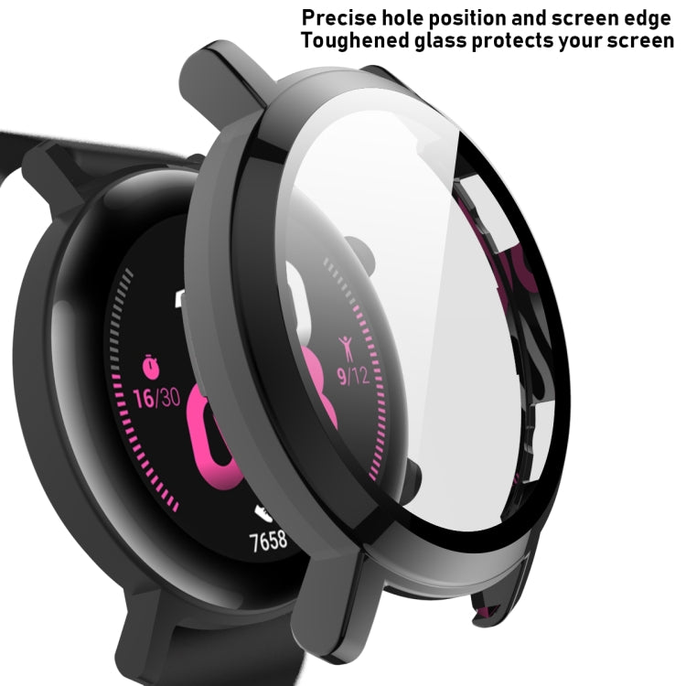 For Huawei Watch GT2 42mm 2 in 1  Tempered Glass Screen Protector + Fully Plating PC Case