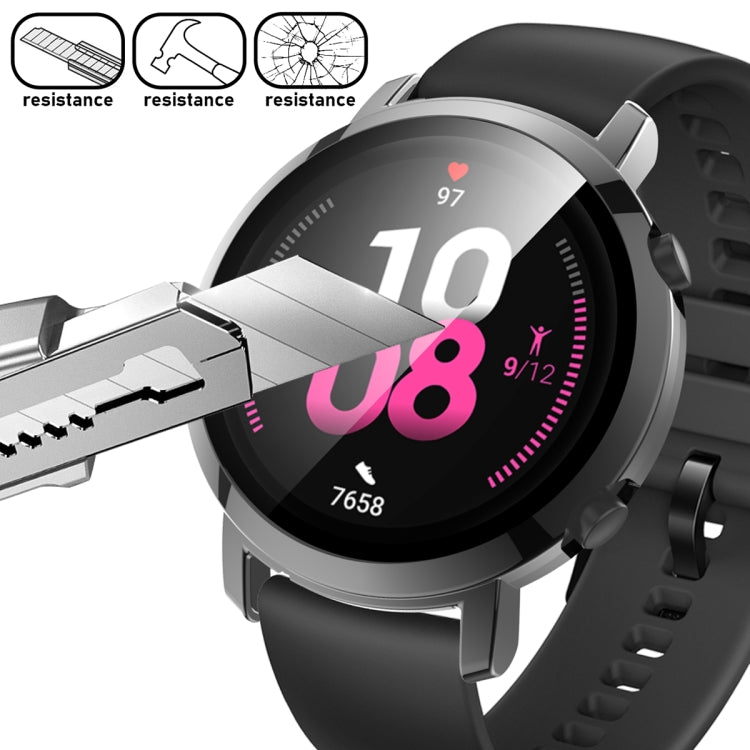 For Huawei Watch GT2 42mm 2 in 1  Tempered Glass Screen Protector + Fully Plating PC Case