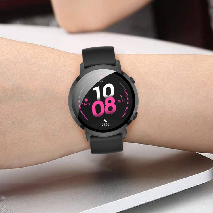 For Huawei Watch GT2 42mm 2 in 1  Tempered Glass Screen Protector + Fully Plating PC Case