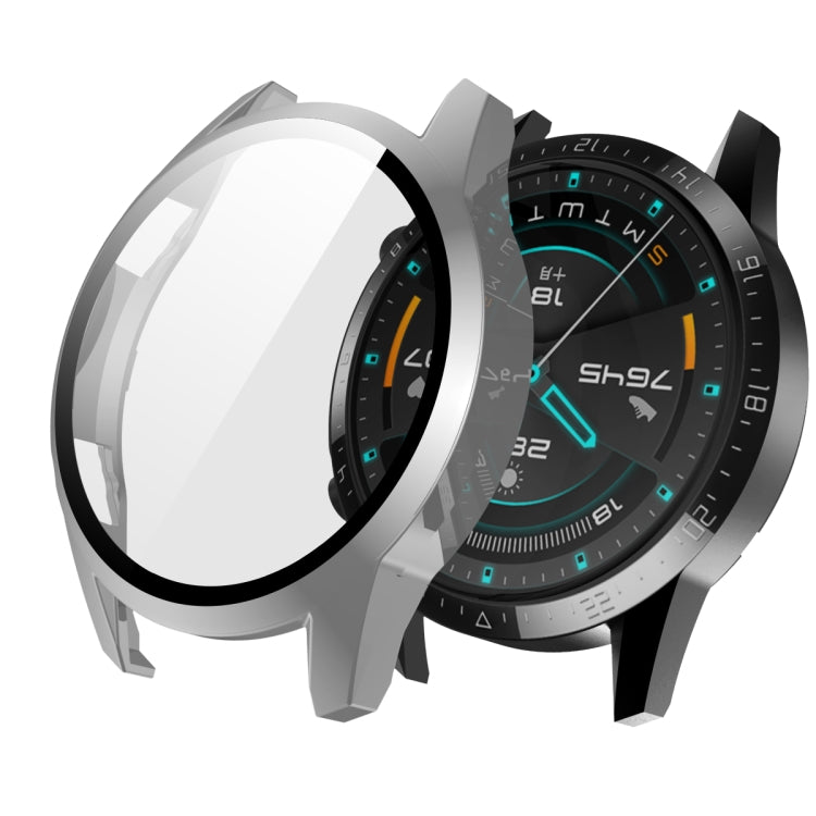 For Huawei Watch GT2 42mm 2 in 1  Tempered Glass Screen Protector + Fully Plating PC Case
