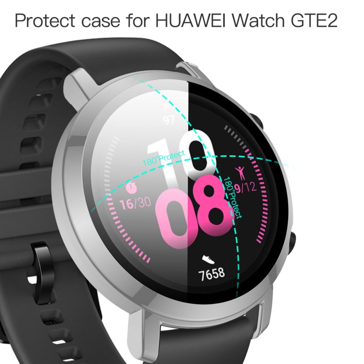 For Huawei Watch GT2 42mm 2 in 1  Tempered Glass Screen Protector + Fully Plating PC Case
