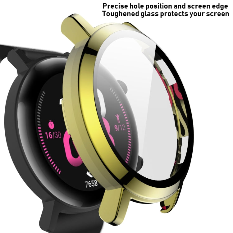 For Huawei Watch GT2 42mm 2 in 1  Tempered Glass Screen Protector + Fully Plating PC Case