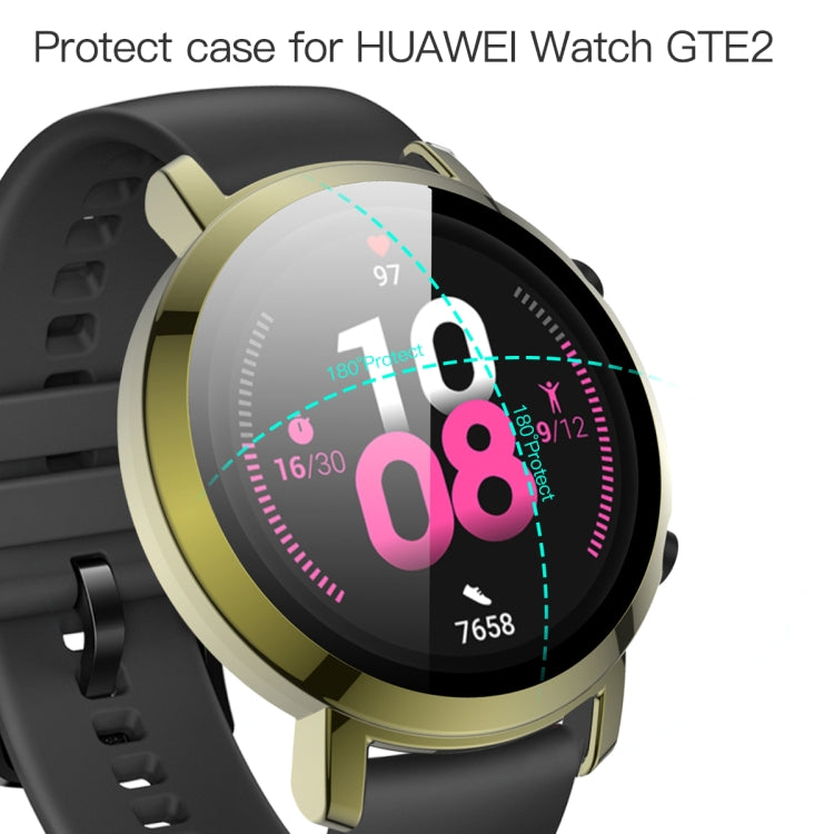 For Huawei Watch GT2 42mm 2 in 1  Tempered Glass Screen Protector + Fully Plating PC Case