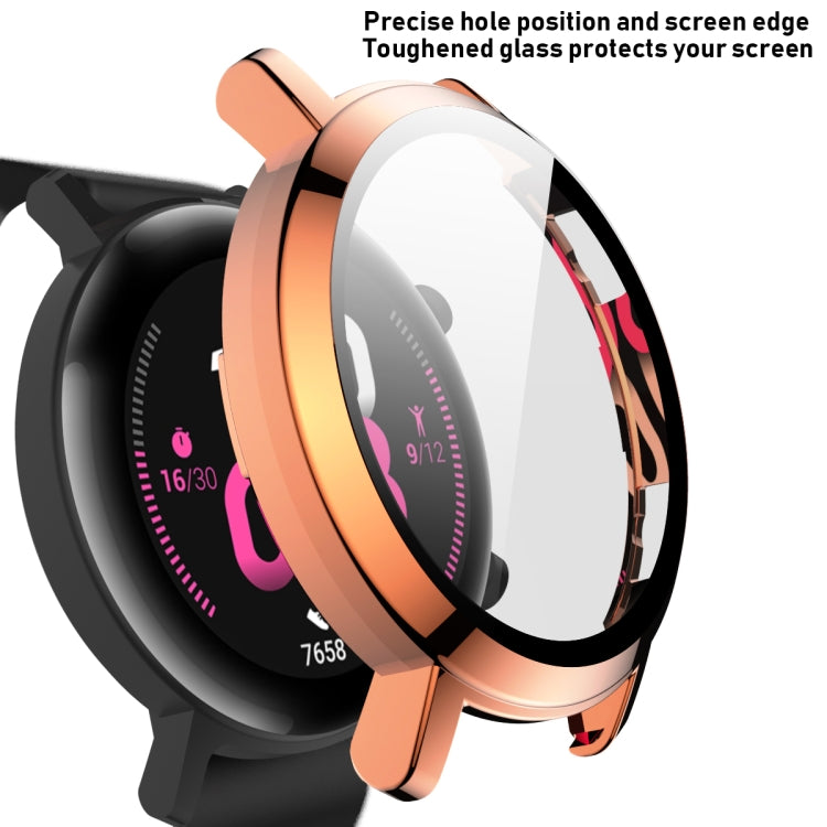 For Huawei Watch GT2 42mm 2 in 1  Tempered Glass Screen Protector + Fully Plating PC Case