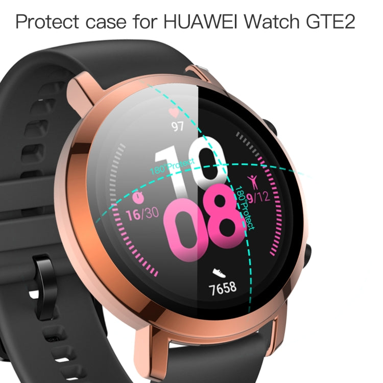 For Huawei Watch GT2 42mm 2 in 1  Tempered Glass Screen Protector + Fully Plating PC Case