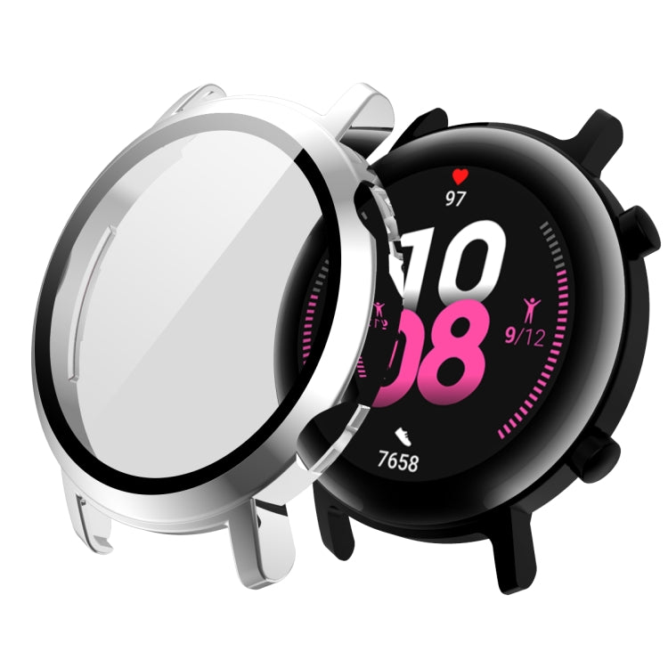 For Huawei Watch GT2 42mm 2 in 1  Tempered Glass Screen Protector + Fully Plating PC Case