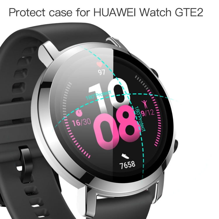 For Huawei Watch GT2 42mm 2 in 1  Tempered Glass Screen Protector + Fully Plating PC Case