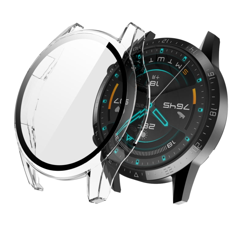For Huawei Watch GT2 46mm 2 in 1  Tempered Glass Screen Protector + Fully Plating PC Case