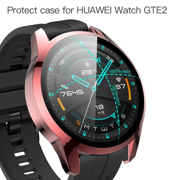 For Huawei Watch GT2 46mm 2 in 1  Tempered Glass Screen Protector + Fully Plating PC Case