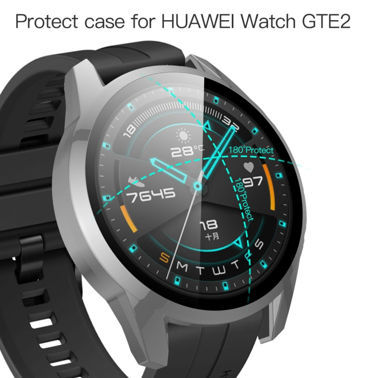 For Huawei Watch GT2 46mm 2 in 1  Tempered Glass Screen Protector + Fully Plating PC Case