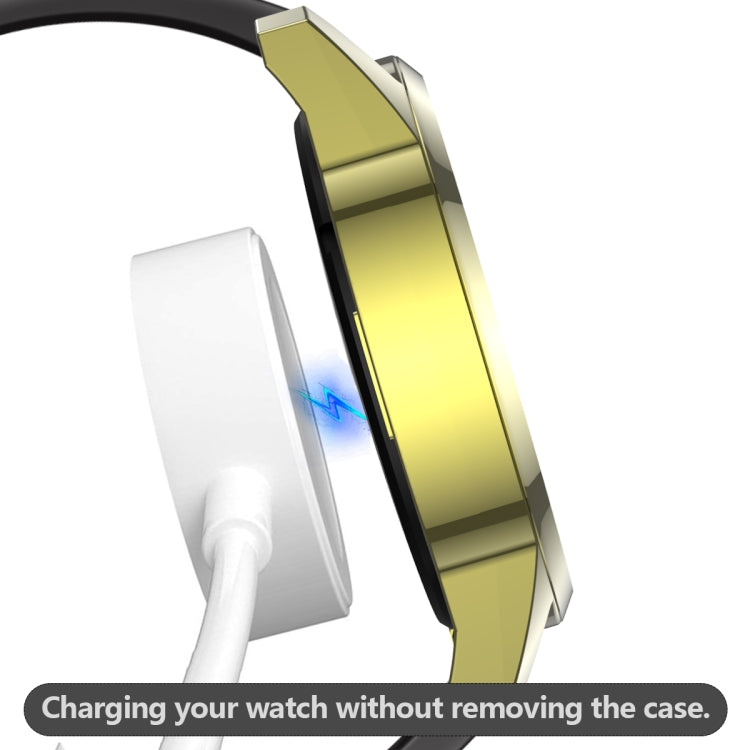 For Huawei Watch GT2 46mm 2 in 1  Tempered Glass Screen Protector + Fully Plating PC Case