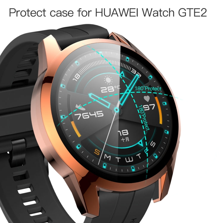 For Huawei Watch GT2 46mm 2 in 1  Tempered Glass Screen Protector + Fully Plating PC Case