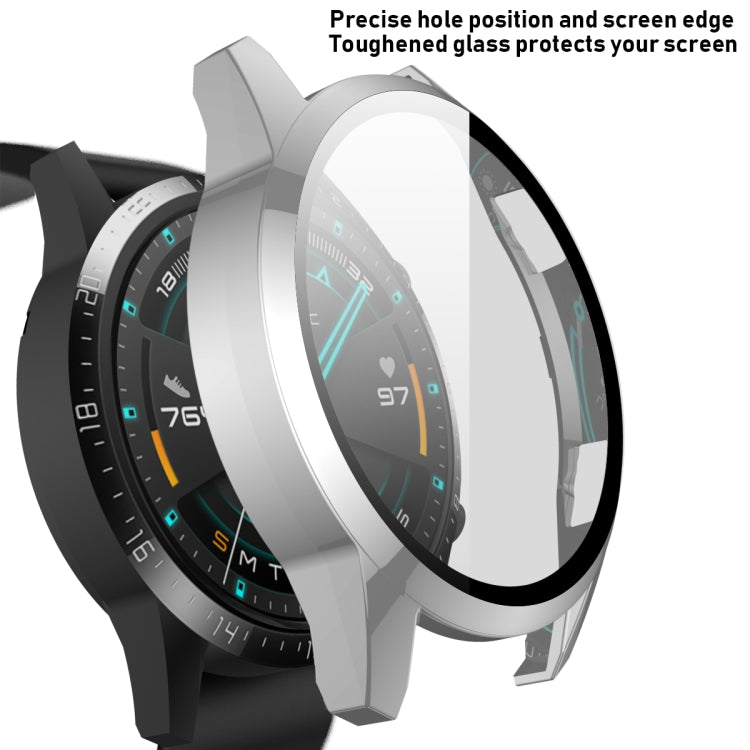 For Huawei Watch GT2 46mm 2 in 1  Tempered Glass Screen Protector + Fully Plating PC Case