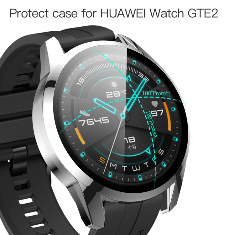 For Huawei Watch GT2 46mm 2 in 1  Tempered Glass Screen Protector + Fully Plating PC Case