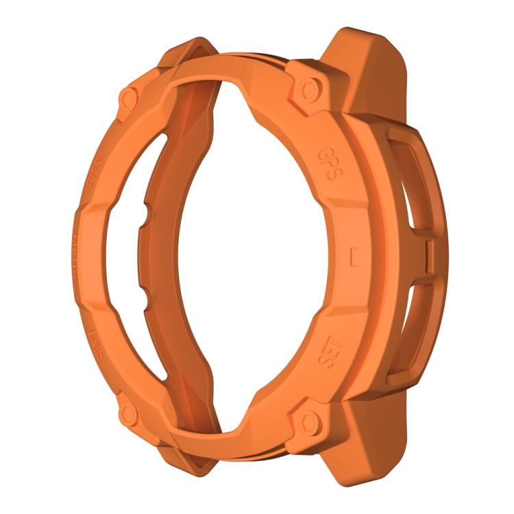 For Garmin Instinct 3 Solar 50mm Half Coverage Hollow TPU Armor Watch Protective Case